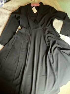 Women's Black Fit & Flare Dress